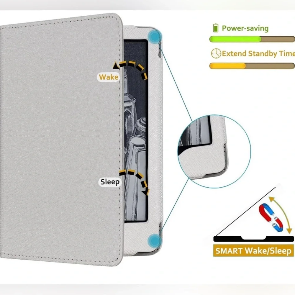 RSAquar Gray Kindle Paperwhite Case With Hand Strap